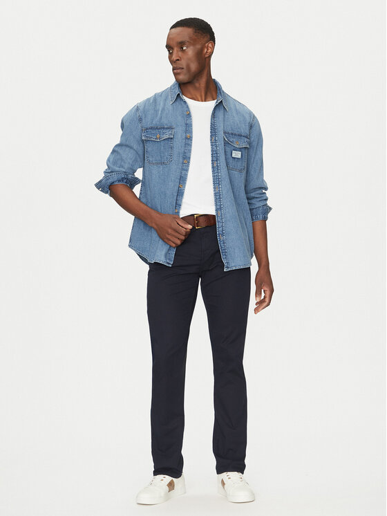 Guess Jeans Guess Jeans camicia di jeans M4YH56 D5EI2 Blu scuro Regular Fit