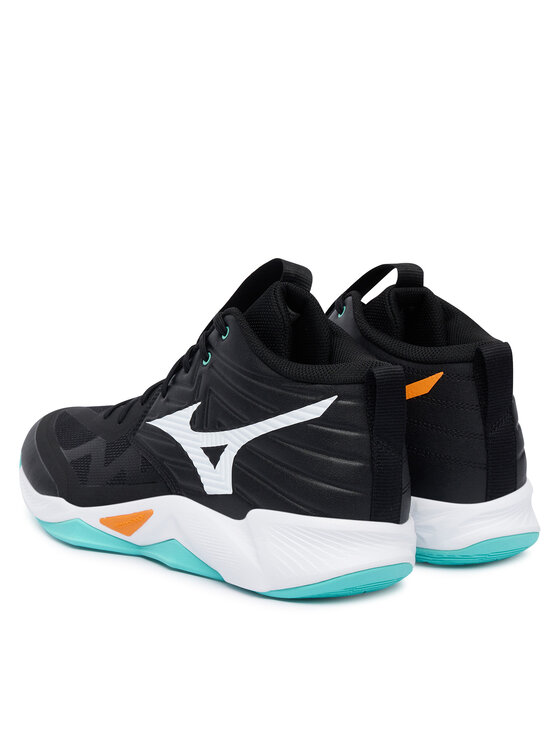 Mizuno Mizuno Batai uždaroms aikštelėms Wave Momentum Pro Mid V1GA2545 Juoda