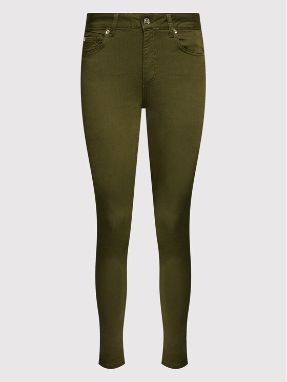 Liu Jo Liu Jo Spodnie materiałowe WF2362 T7144 Zielony Skinny Fit