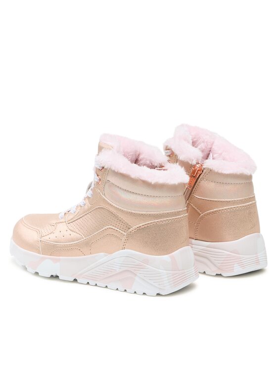 Skechers Skechers Sneakersy Uno Lite Camo Dazzle 310485L/GDPK Złoty