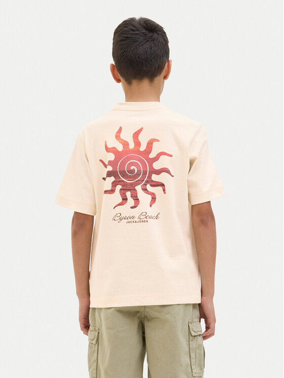 Jack & Jones Junior Jack & Jones Junior T-Shirt Canggu 12278649 Beżowy Relaxed Fit