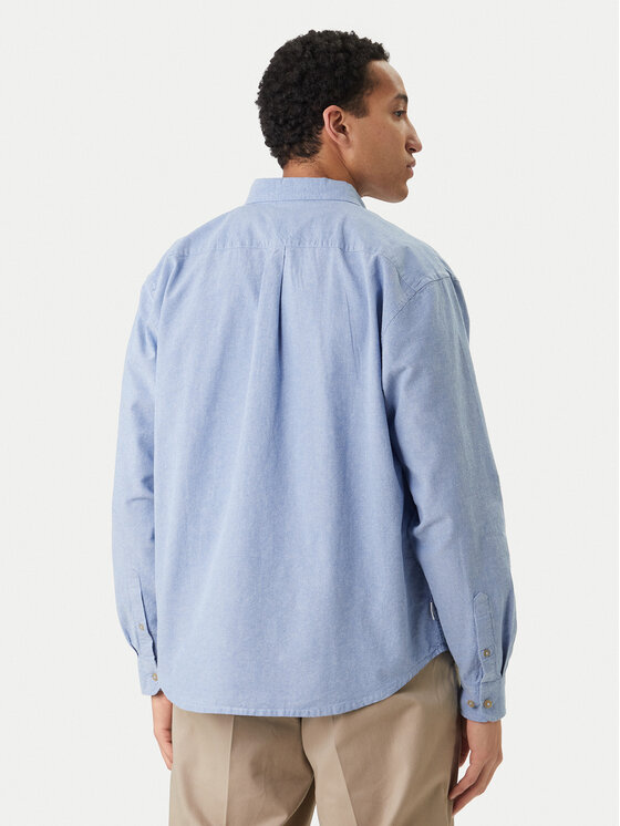 Element Element Koszula Button Down Regular Oxford ELYWT00182 Niebieski Regular Fit