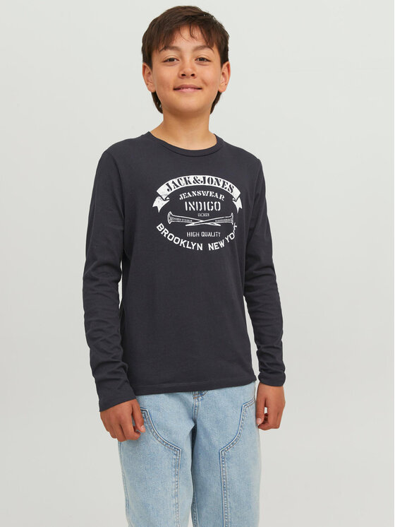 Jack&Jones Junior Blúzka 12237416 Čierna Regular Fit
