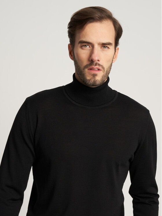 Willsoor Willsoor Sweter 71890 Czarny Regular Fit