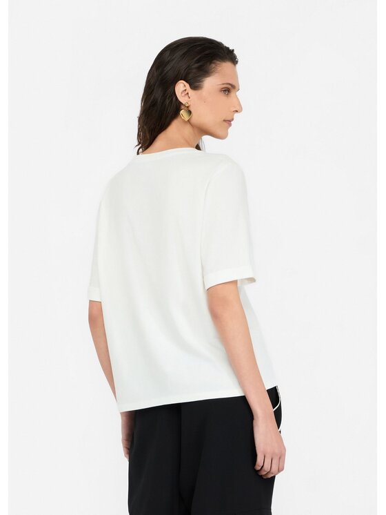 Liu Jo Liu Jo T-shirt TF5143JS003M9740 Bianco Regular Fit