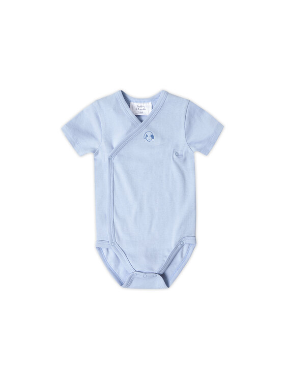 Stellou & friends Stellou & friends Komplet body dziecięcych Short Sleeve CROSS-BODY Niebieski jasny