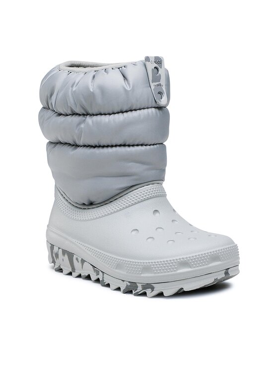 Crocs Cizme de zăpadă Classic Neo Puff Boot K 207684 Gri