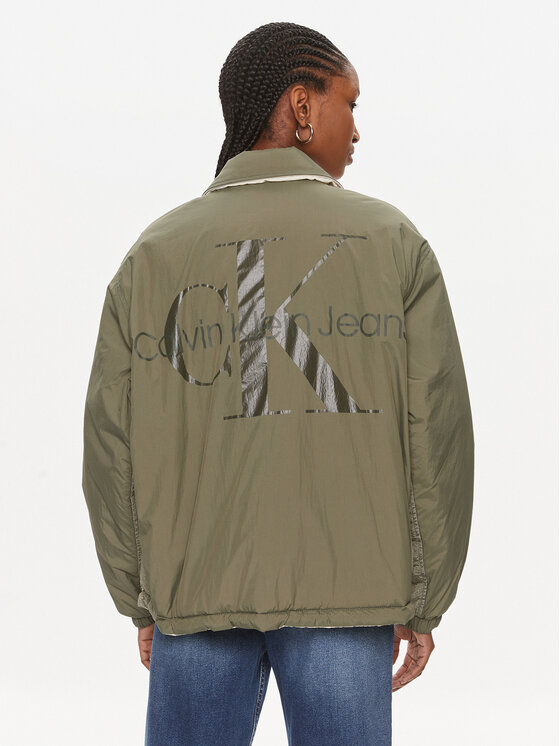 Calvin Klein Jeans Calvin Klein Jeans Übergangsjacke Skater J20J222589 Grün Relaxed Fit