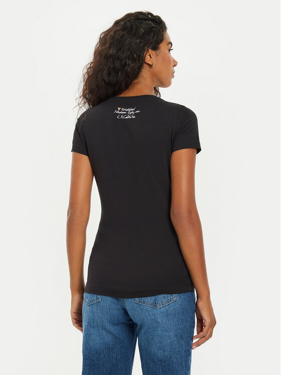 Guess Guess T-shirt W4BI23 J1314 Crna Regular Fit