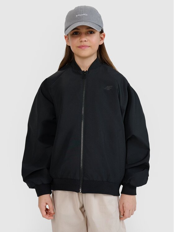 4F 4F Prechodná bunda 4FJWSS25TJACF184-20S Čierna Oversize