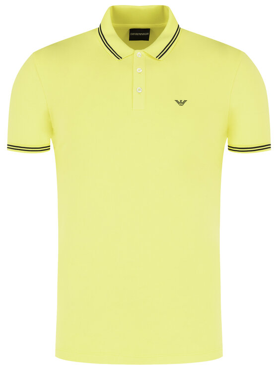 Emporio Armani Emporio Armani Polo majica 8N1F2B 1JPTZ 0255 Rumena Slim Fit