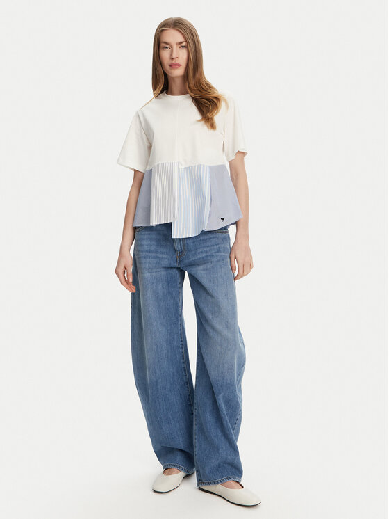 Weekend Max Mara Weekend Max Mara T-shirt Bird 2515941102 Bijela Relaxed Fit