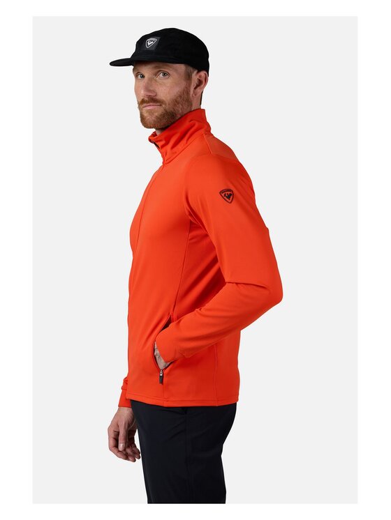 Rossignol Rossignol Bluza techniczna Mid Layer Stretch Jkt Pomarańczowy Regular Fit