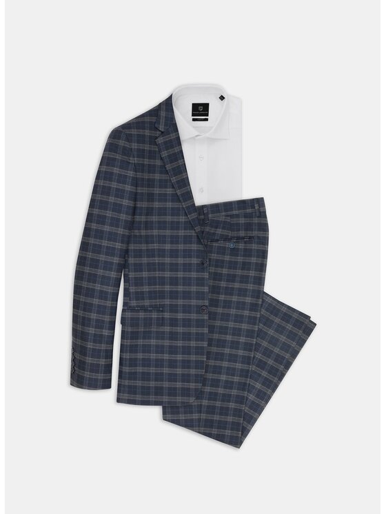 Pako Lorente Pako Lorente Spodnie garniturowe P20SF-6G-001 Granatowy Slim Fit