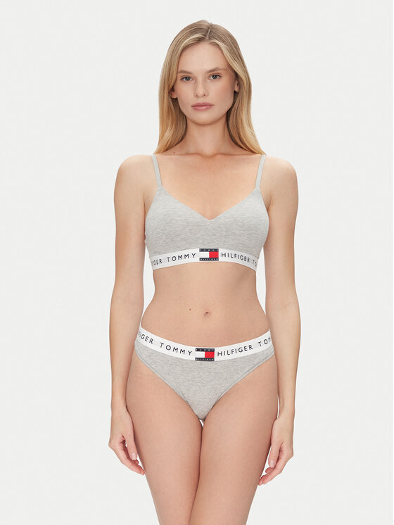Tommy Hilfiger Tommy Hilfiger Стрінги UW0UW06039 Сірий