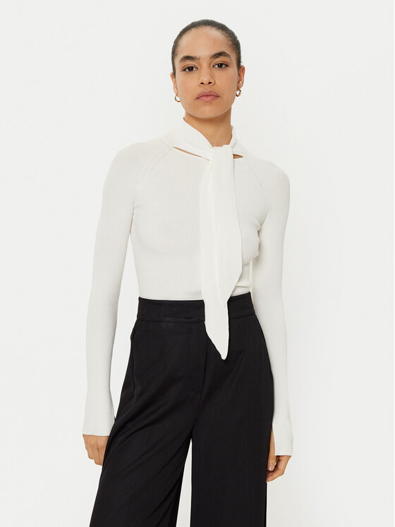 MAX&Co. Sveter 2516361051200 Biela Slim Fit