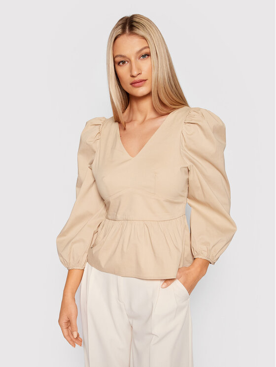 Blusa Hazel 26025716 Beige Regular Fit
