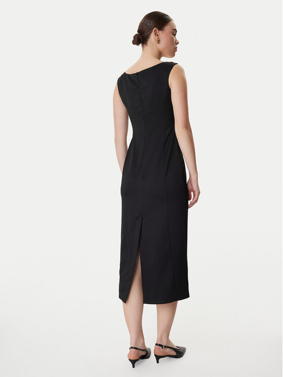 Marella Marella Koktejlové šaty Perle 2613221063 Černá Slim Fit