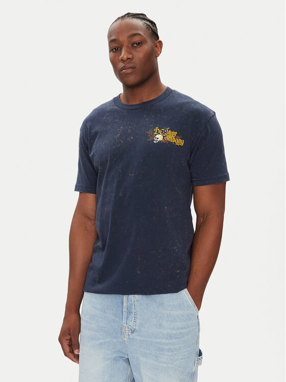 DC DC T-Shirt ADYZT05460 Granatowy Heritage Fit