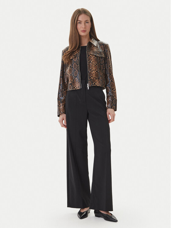 ONLY ONLY Dirbtinės odos striukė Paris 15365492 Ruda Regular Fit