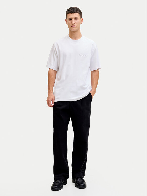 Jack & Jones Jack & Jones Póló Owen S 12292397 Fehér Relaxed Fit