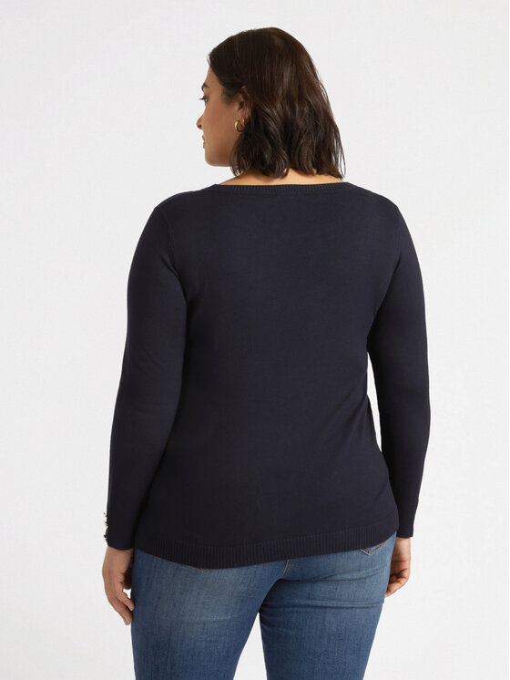 Fiorella Rubino Fiorella Rubino Sweter M409L007770N034 Niebieski Regular Fit