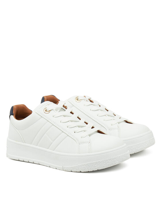 Tommy Hilfiger Tommy Hilfiger Tenisice Low Cut Lace-Up Sneaker T3X9-33857-1355 S Bijela