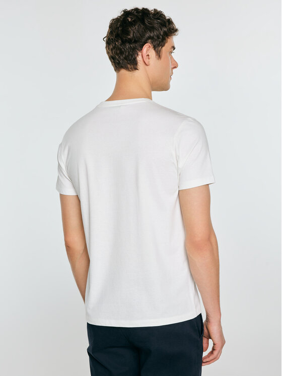 BIG STAR BIG STAR T-Shirt KARTES Biały Basic Fit
