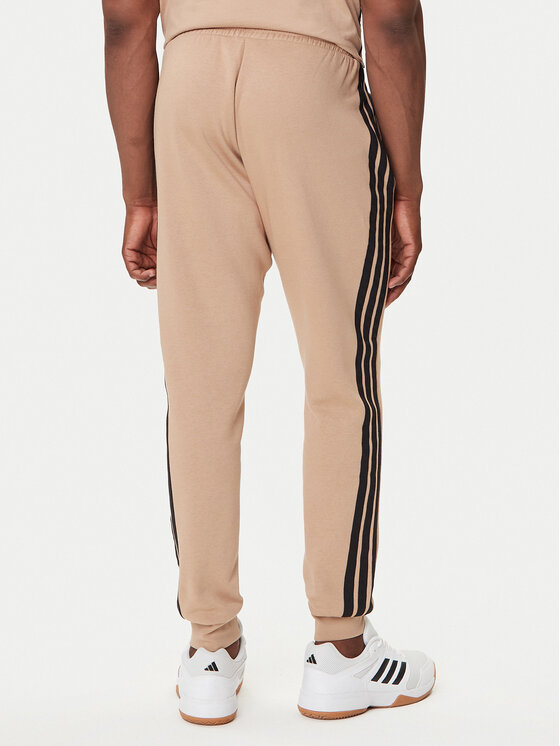 adidas adidas Donji dio trenerke Essentials 3-Stripes JX0712 Bež Regular Fit