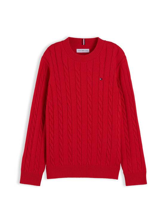 Tommy Hilfiger Tommy Hilfiger Megztinis KB0KB09753 Raudona Regular Fit