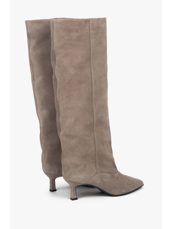 Estro Estro Kozačky ER00118408 Béžová