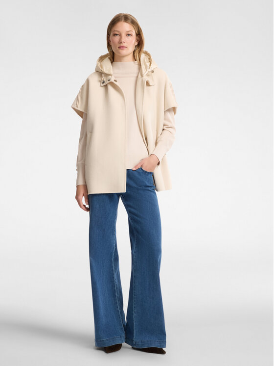 Elena Mirò Elena Mirò Cappotto 8079E000160N002 Bianco Over Fit