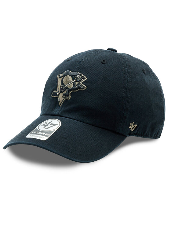 Șapcă 47 Brand NHL Pittsburgh Penguins Ballpark Camo '47 CLEAN UP H-BPCAM15GWS-BK Negru