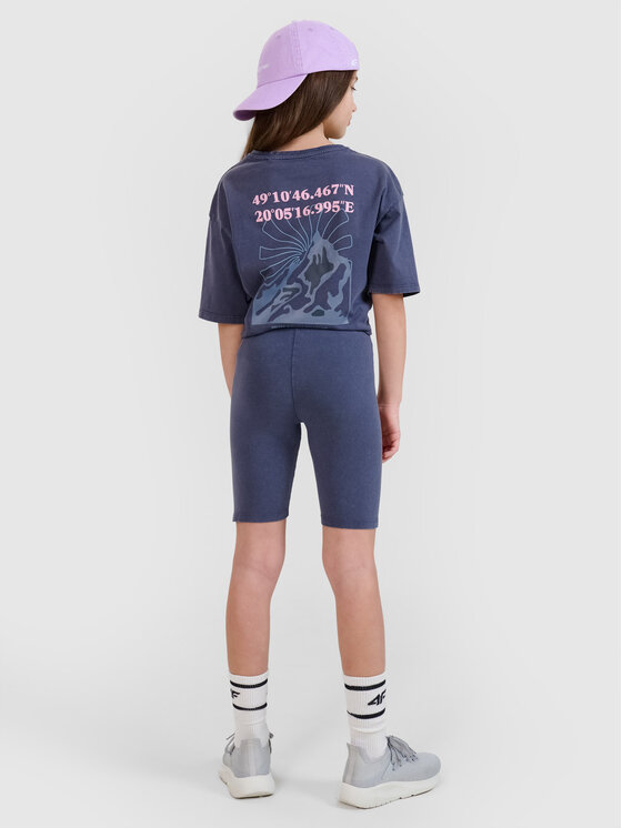 4F 4F Kolarki ESCAPE TO NATURE Szary ciemny Slim Fit