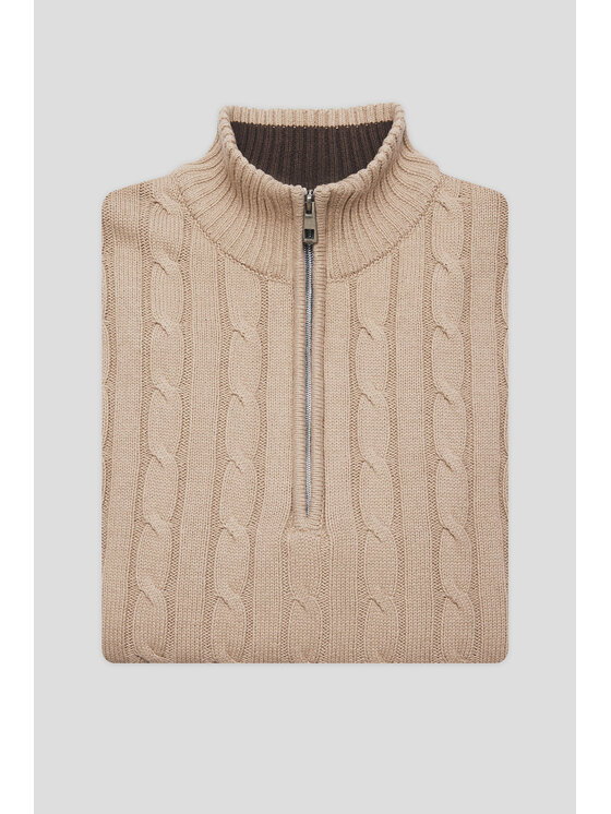 Lancerto Lancerto Sweter Vetle SW073224000091 Beżowy Regular Fit