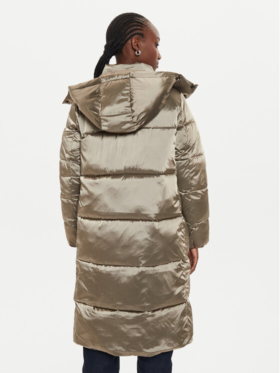Calvin Klein Jeans Calvin Klein Jeans Winterjacke Shiny Monologo J20J224617 Grau Regular Fit