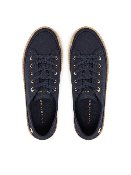 Tommy Hilfiger Tommy Hilfiger Espadrilles Vulc Espadrille Sneaker FW0FW08404 Sötétkék