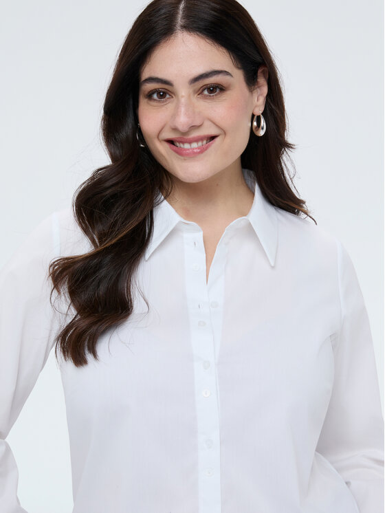 Fiorella Rubino Fiorella Rubino Koszula 5027T001431N011 Biały A-Line Fit