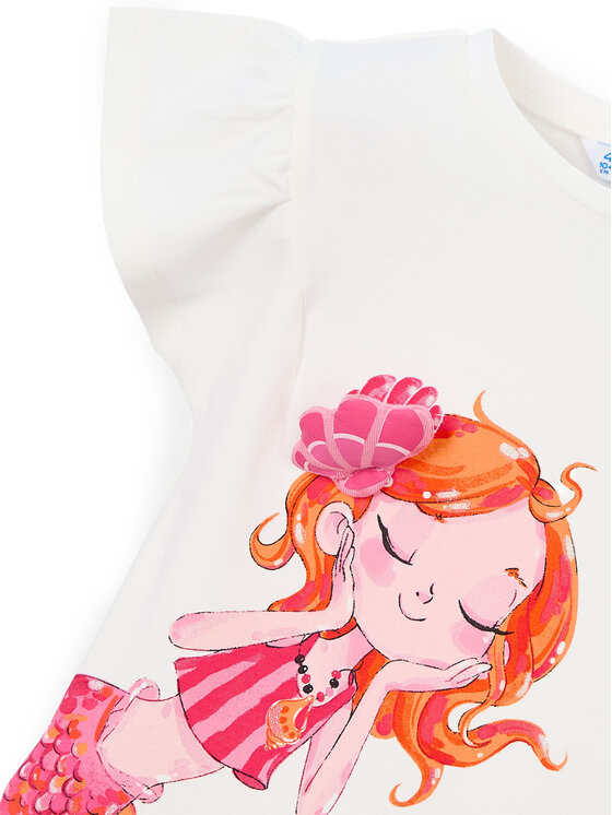 Mayoral Mayoral Marškinėliai 3007 Écru Regular Fit