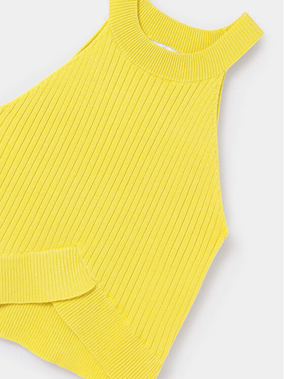 Mayoral Mayoral Top 6023 Żółty Slim Fit