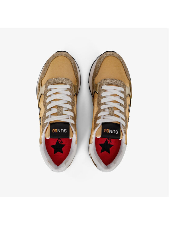 SUN68 SUN68 Sneakersy SUN68 Sneaker Donna Kelly glitter Z33222 43 Oro Złoty