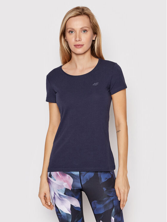 4F 4F T-shirt H4L22-TSD350 Blu scuro Regular Fit