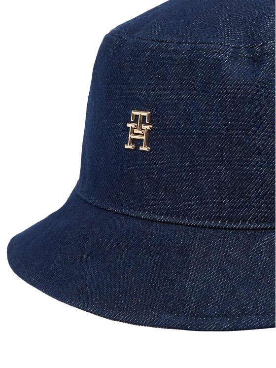 Tommy Hilfiger Tommy Hilfiger Šešir Elevated Chic Denim Bucket Hat AW0AW17133 Tamnoplava