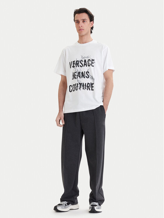 Versace Jeans Couture Versace Jeans Couture T-Shirt 80GAHC01 CJ01C Λευκό Regular Fit