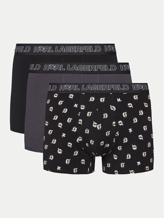 Komplet 3 par bokserek KARL LAGERFELD