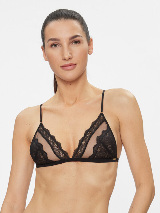 Calvin Klein Underwear Calvin Klein Underwear Bralette melltartó 000QF7498E Fekete