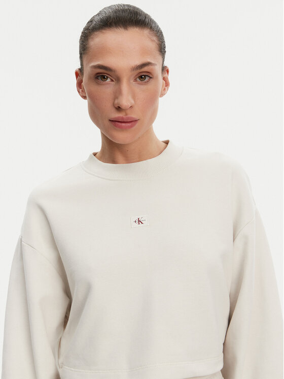 Calvin Klein Jeans Calvin Klein Jeans Pulóver J20J225370 Bézs Regular Fit