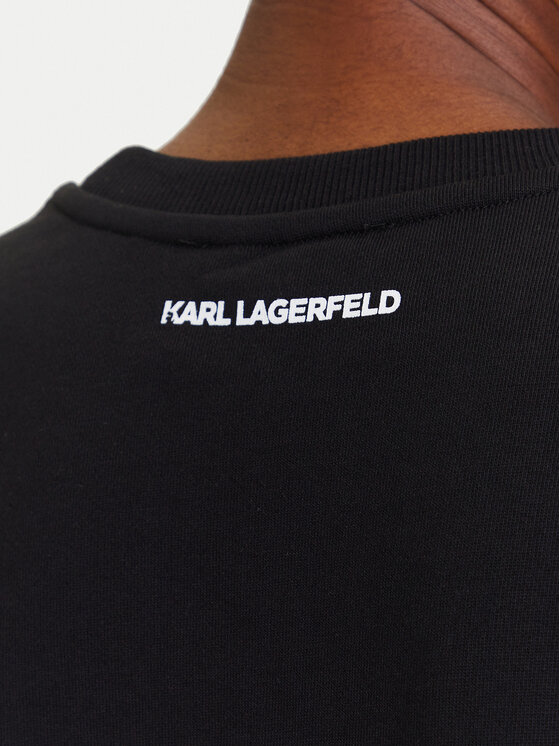 KARL LAGERFELD KARL LAGERFELD Bluza A3W20069 Czarny Regular Fit