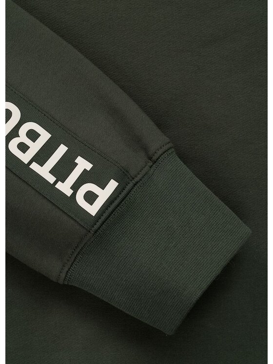 PITBULL PITBULL Bluza TAPE PARKER Zielony Regular Fit