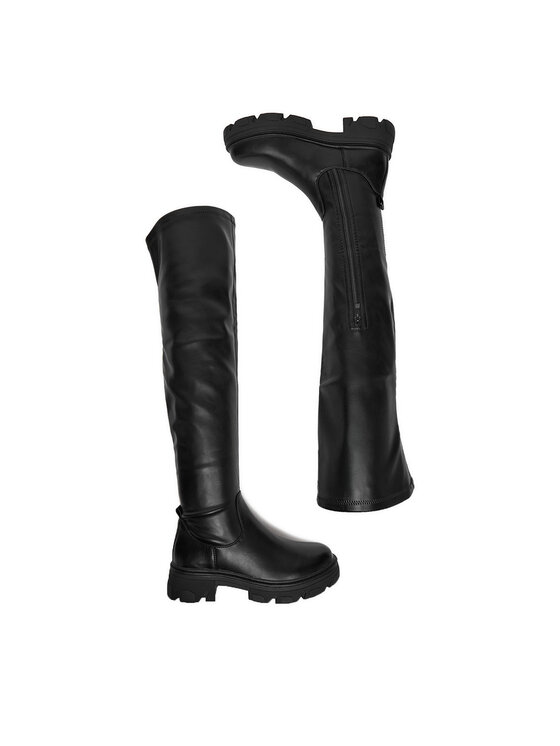 DeeZee DeeZee Cizme lungi muschetar 9382 Negru